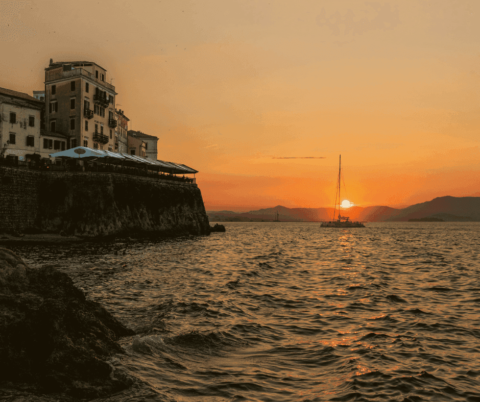  Cruise with the Corfu sunset as a backdrop.  End your day with a relaxing boat cruise in the  Ionian Sea