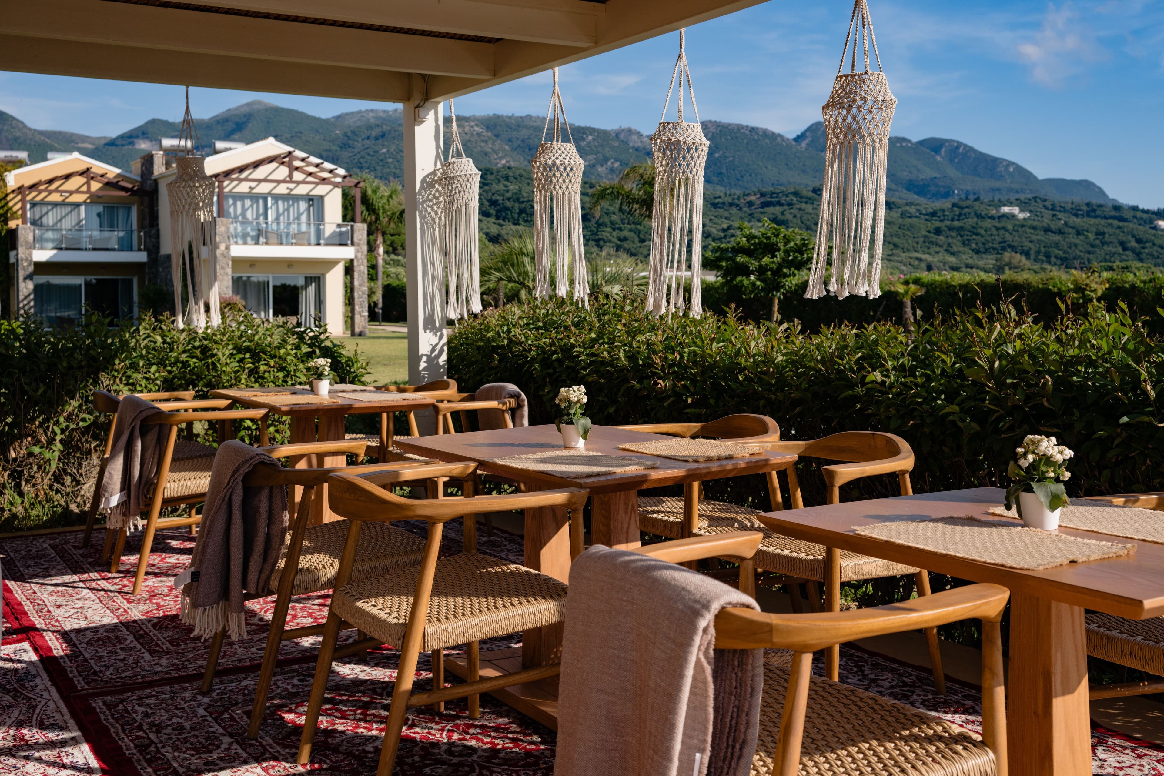 Gourmet Mediterranean dish served at Restia Hotel Corfu’s restaurant