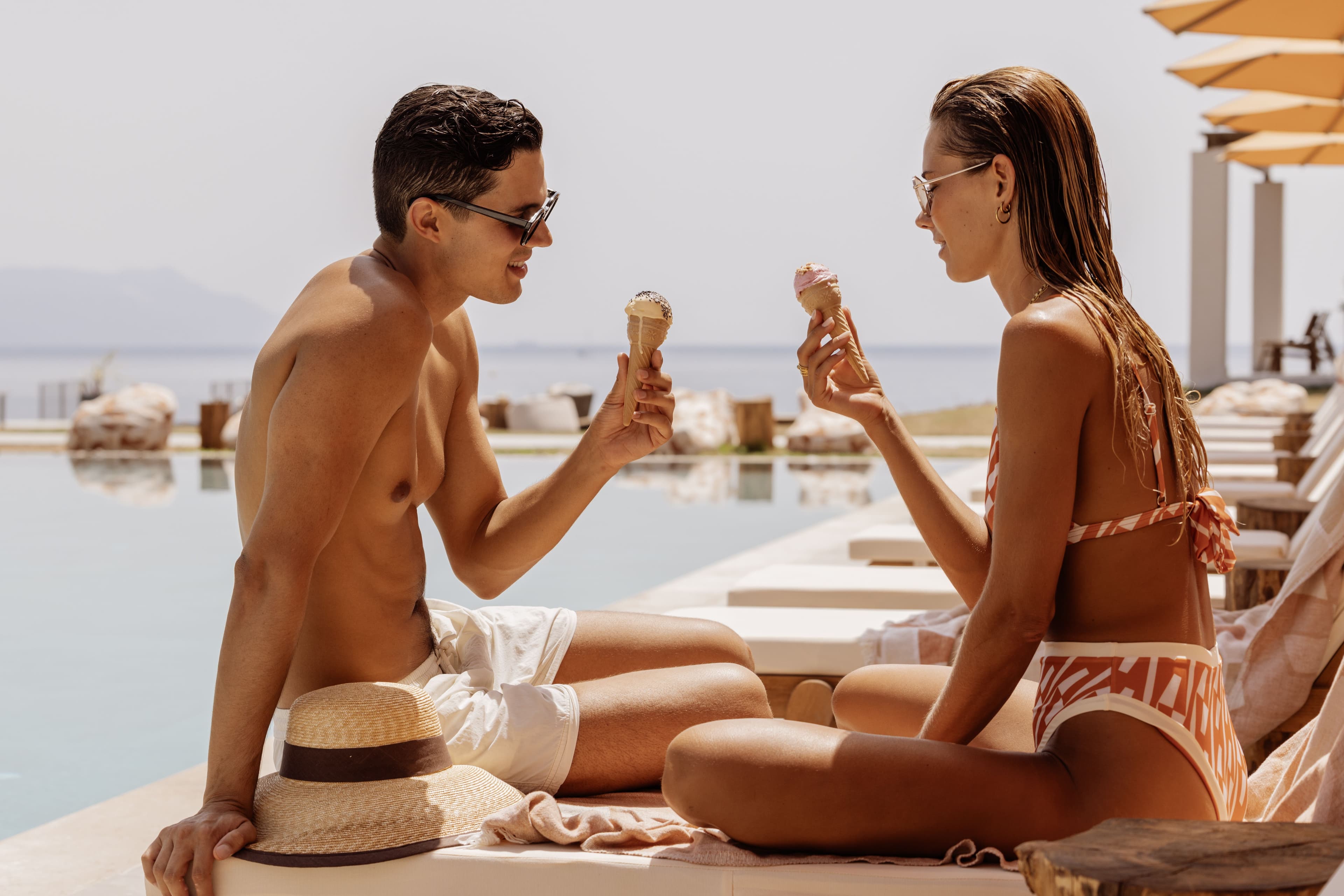 Intimate couples’ moment at Cabo by Mayor Corfu — elegant, adults-only resort