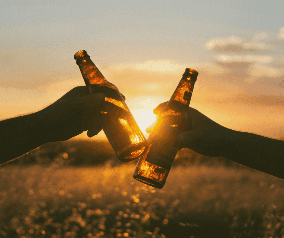 Sharing Corfu Beer during sunset, one of the most rewarding ways to end an evening savouring the island’s local brew.