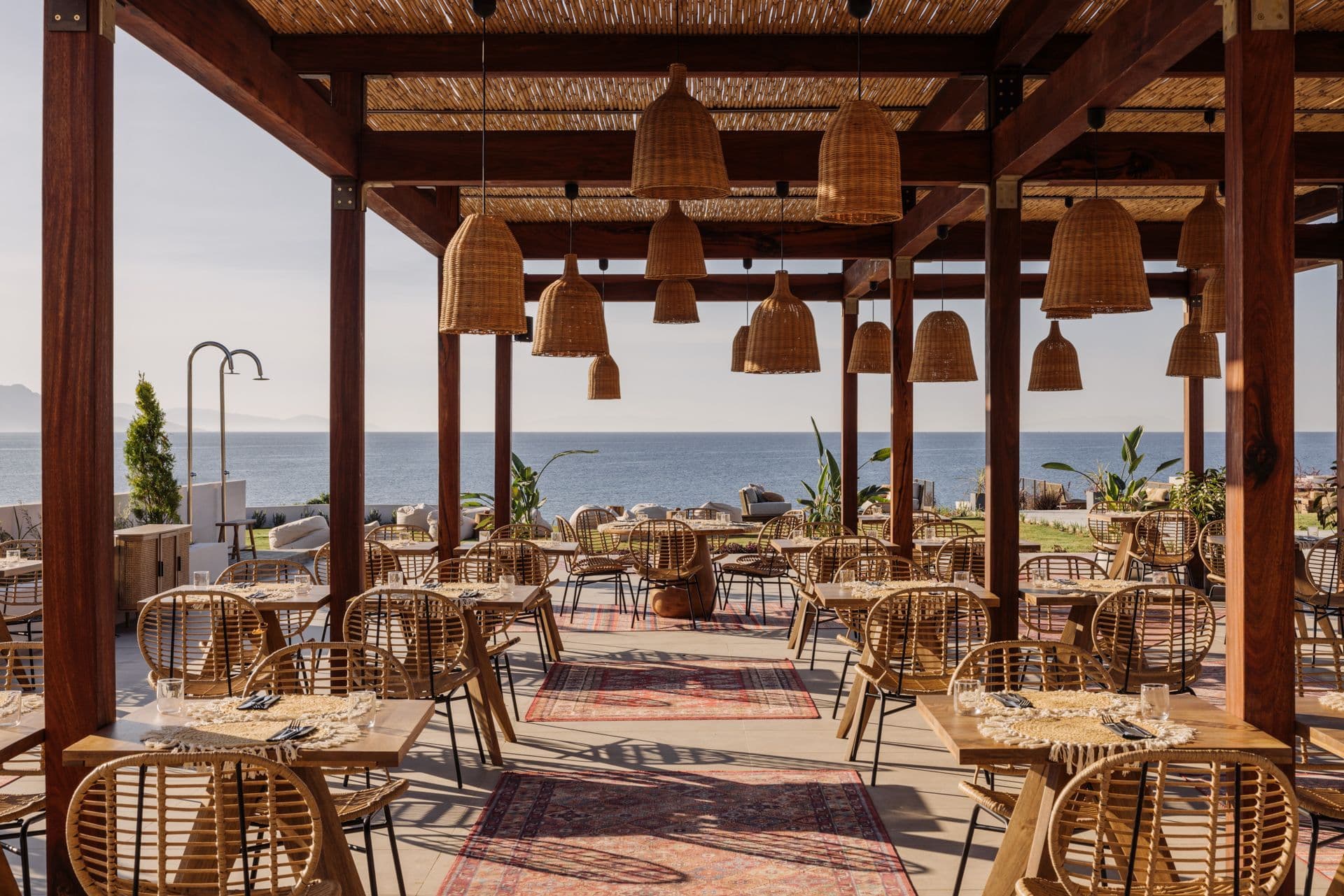 Cabo Cornucopia Restaurant serving gourmet Mediterranean cuisine at Cabo Hotel Corfu