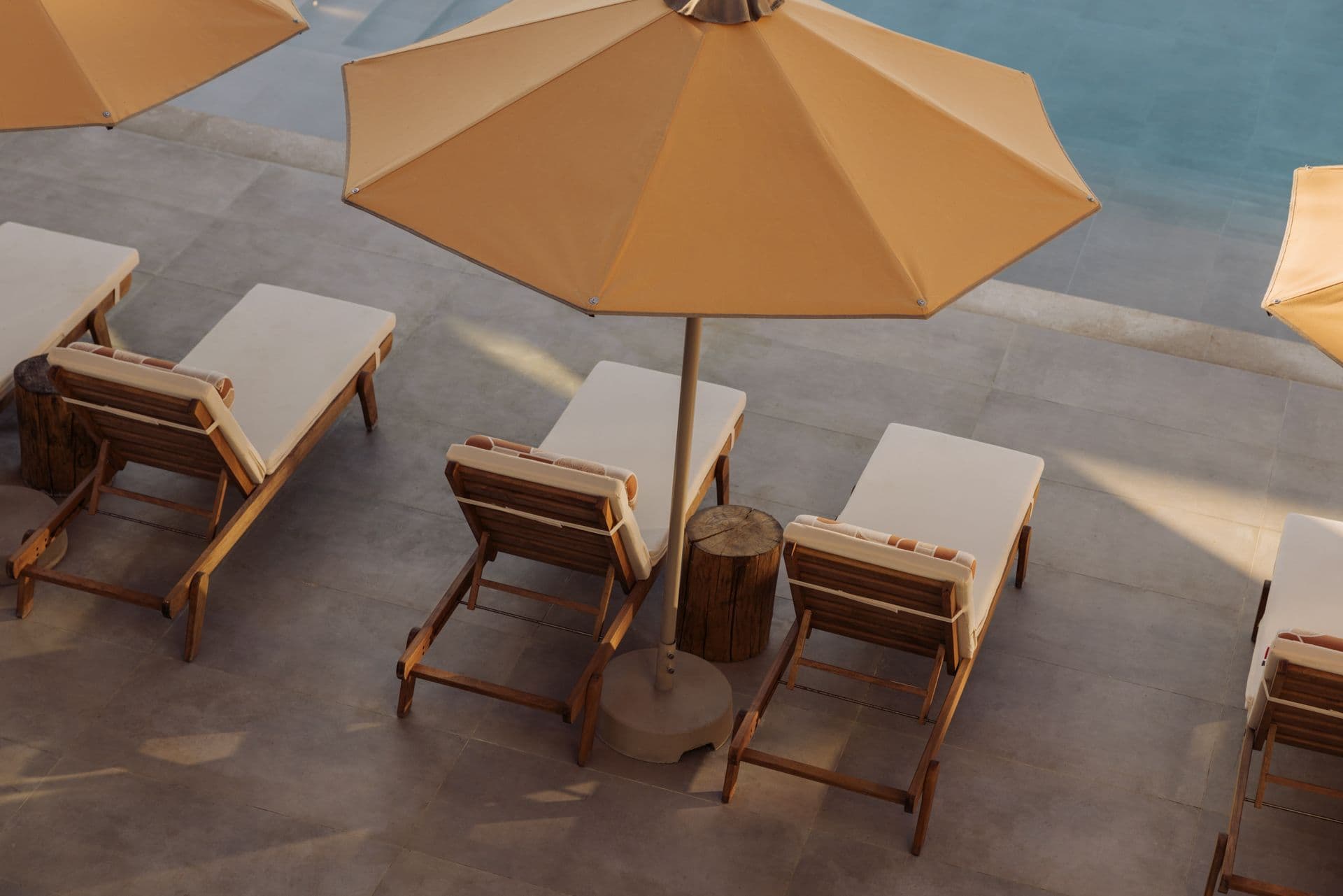 The poolside loungers of Mayor Hotels in Corfu are only one out of many elements that make these exemplary eco-friendly hotels.